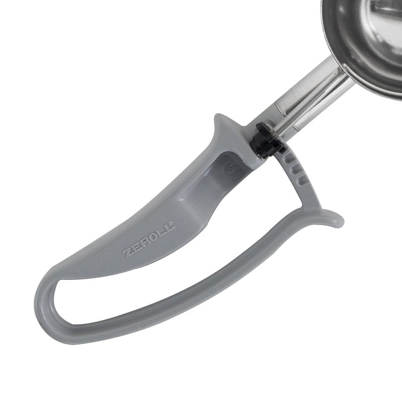 Zeroll Universal Standard Length EZ Disher Food Portion Control Scoop Designed for Right or Left Hand Use Dishwasher Safe NSF Approved  2 3/4-Inch  Gray - Image 2